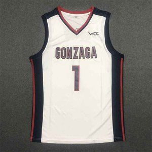 NBA Jalen Suggs Gonzaga Bulldogs University Edition #1 Jersey White & Black